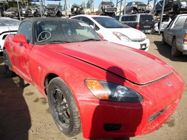 2000 HONDA S2000 RED CONV 2.0L MT A18792